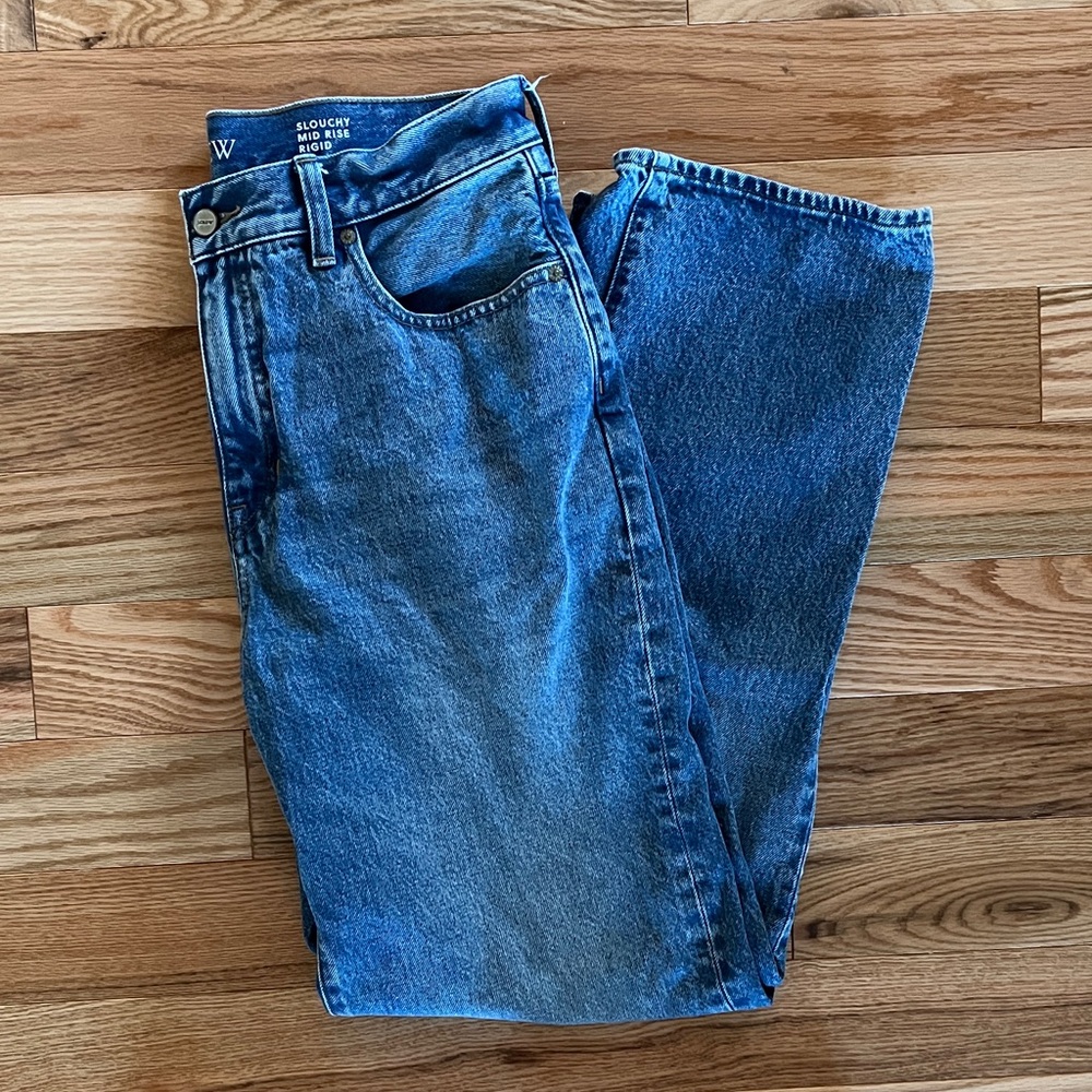 J.Crew slouchy mid rise jeans